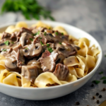 Beef Stroganoff with Buttered Noodles: A Comfort Classic